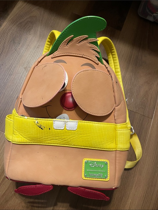 Disney Loungefly Gus Gus Character Mini Backpack - Yellow, Tan, Green, Red main image 6